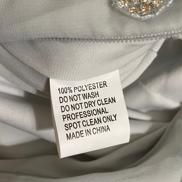 NWT Mac Duggal Blue Embellished Cap Sleeve Bodice Flowy Gown 79365 Size 14 - Picture 16 of 16